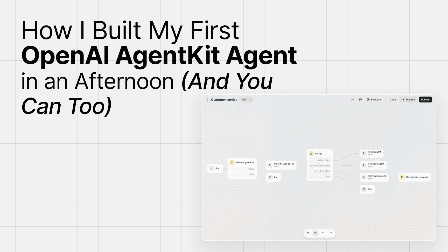 Cover Image for How I Built My First OpenAI AgentKit Agent in an Afternoon (And You Can Too)