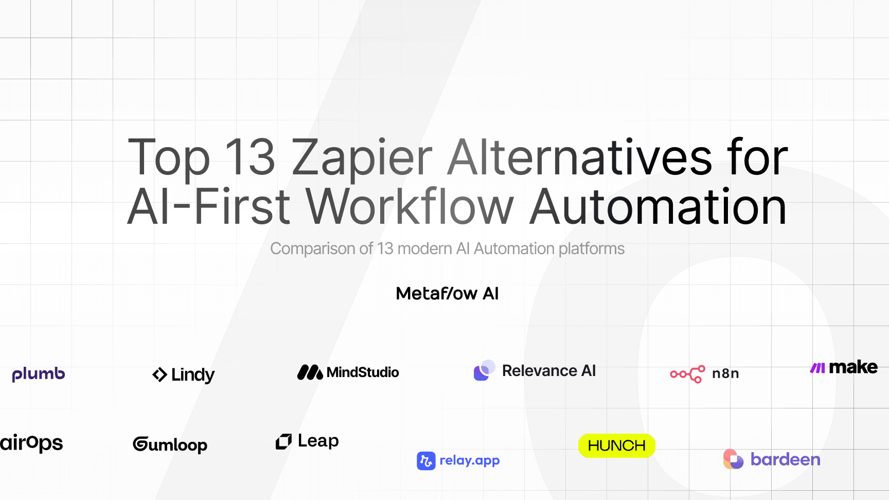 Cover Image for Top 13 Zapier Alternatives for AI-First Workflow Automation